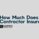 Title page reading "How Much Does Contractor Insurance Cost?"