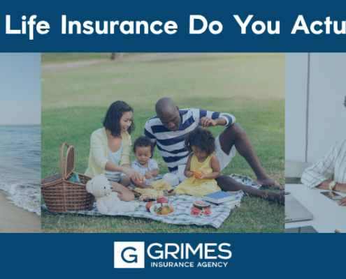 Title Page, Reads "How Much Life Insurance Do You Actually Need?".